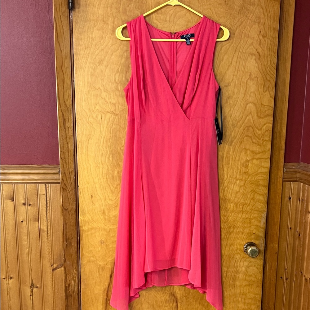 Chaps Pink High Low Dress